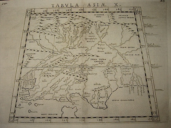 Ruscelli Girolamo (1504-1566) Tabula Asiae X 1574 Venezia 